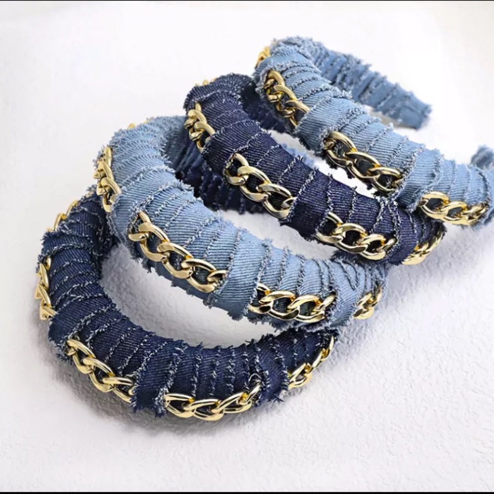 Denim headbands - Picture 3 of 3